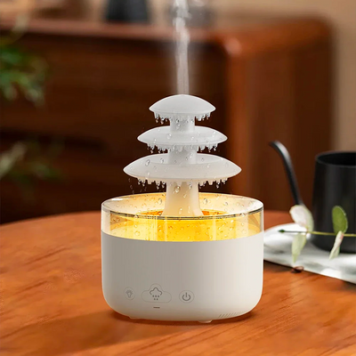 Rain cloud night light humidifier