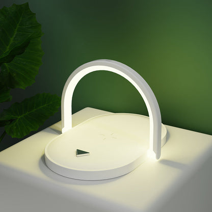 Wireless charging station for night lighting