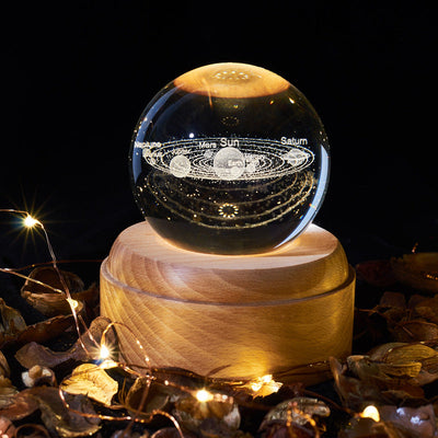 Crystal ball night light