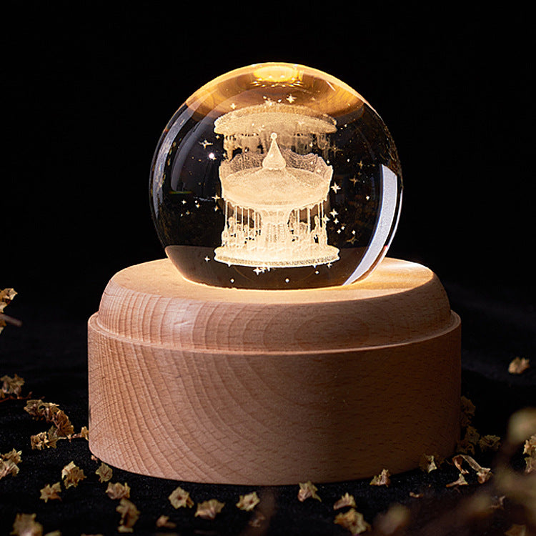 Crystal ball night light