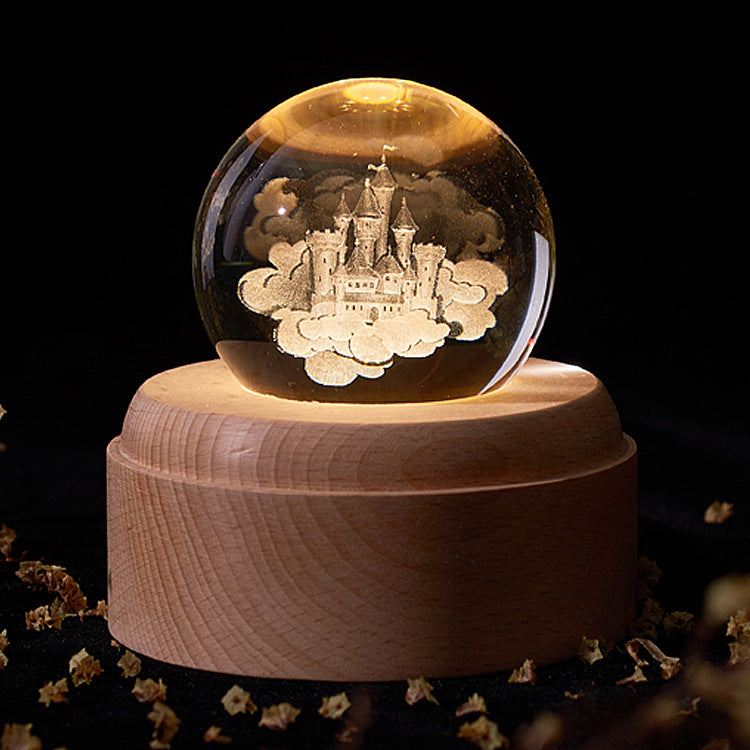 Crystal ball night light