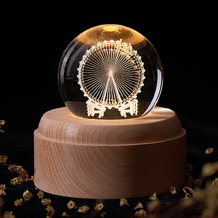 Crystal ball night light