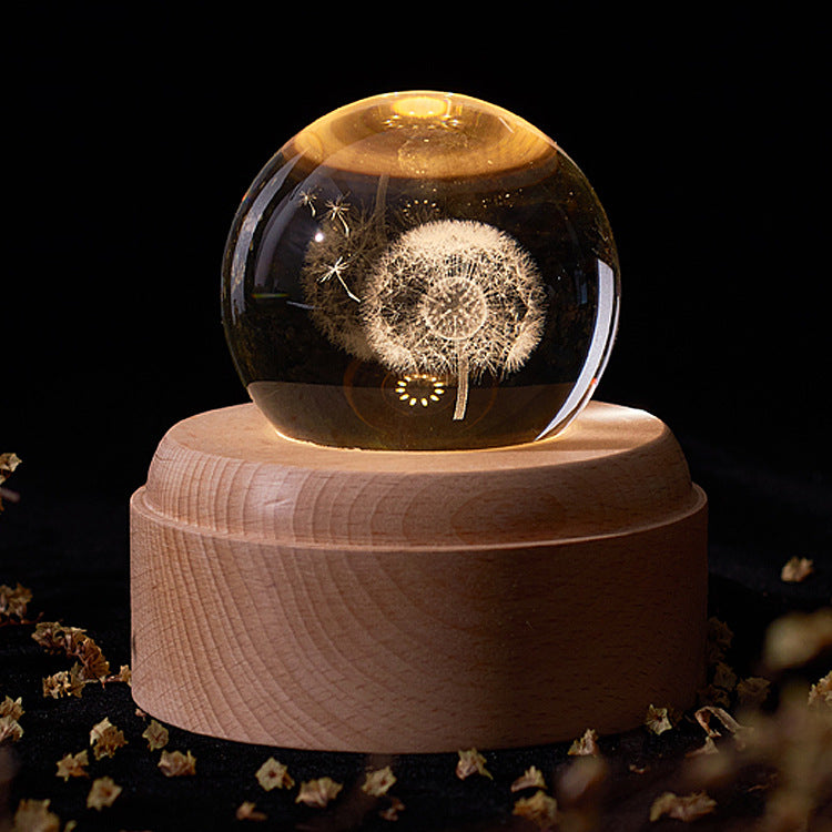 Crystal ball night light