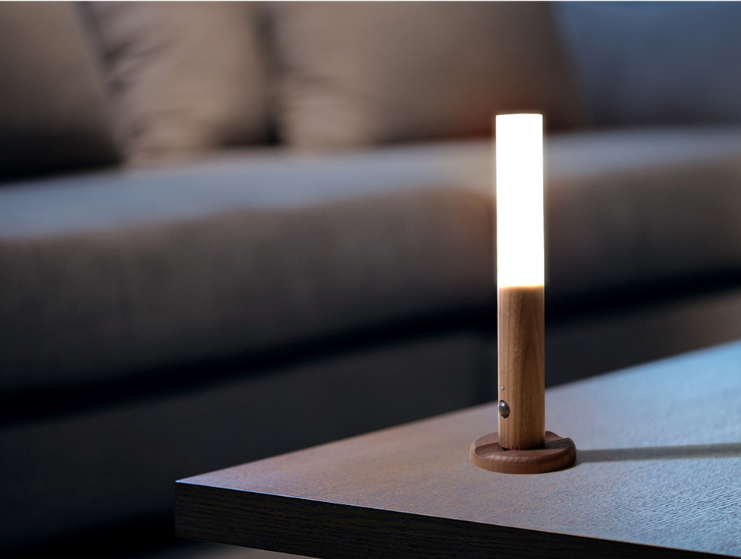 Wood wireless night light