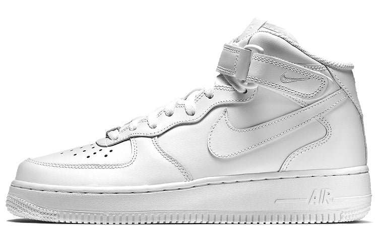 (WMNS) Nike Air Force 1 Mid 07 Leather 'Triple White' 366731-100