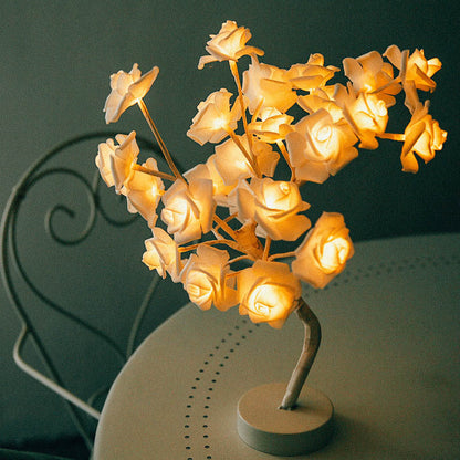 Rose flower lamp