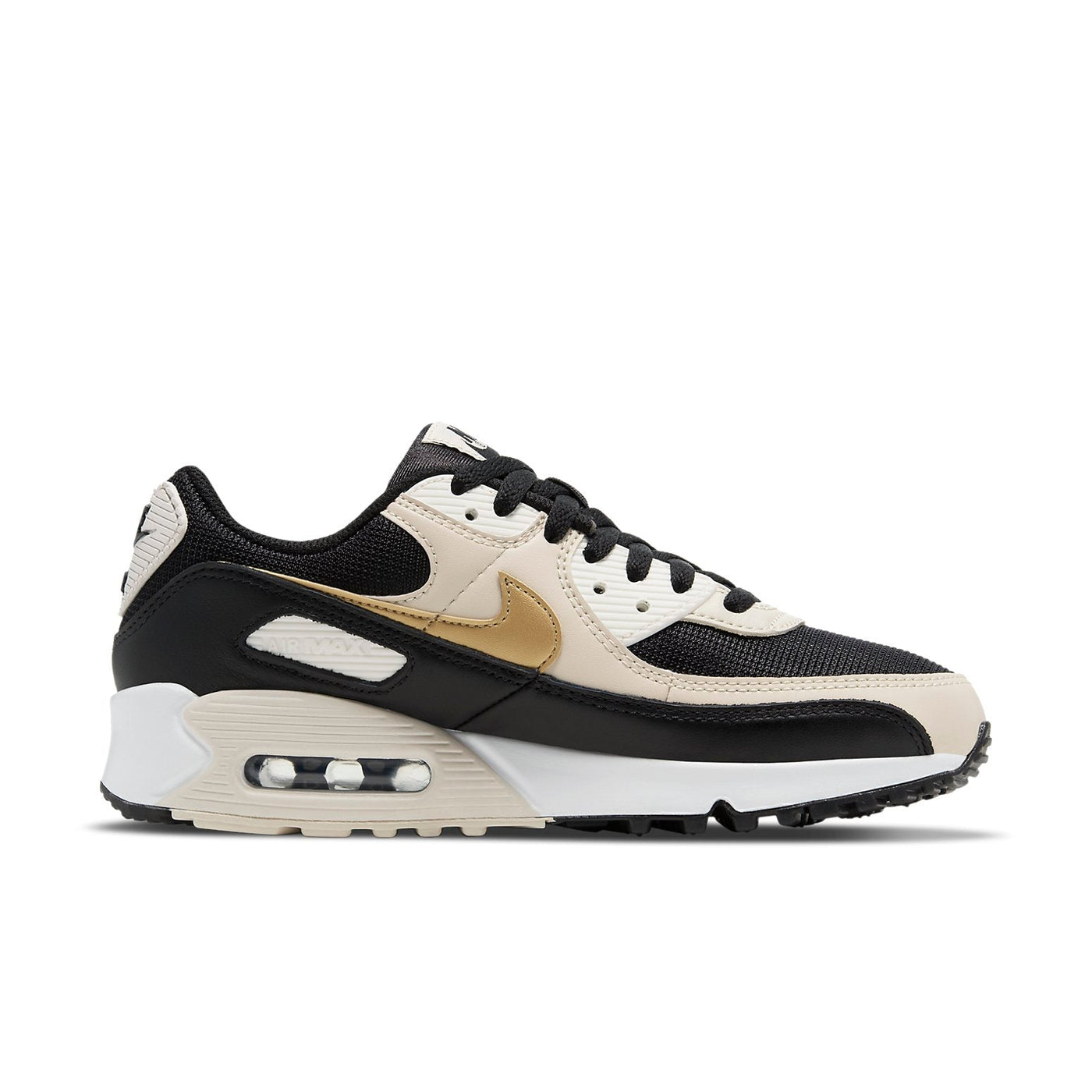 (WMNS) Nike Air Max 90 'Black Metallic Gold' DB9578-001