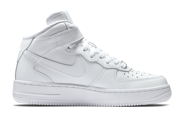 (GS) Nike Air Force 1 Mid 'Triple White'  314195-113