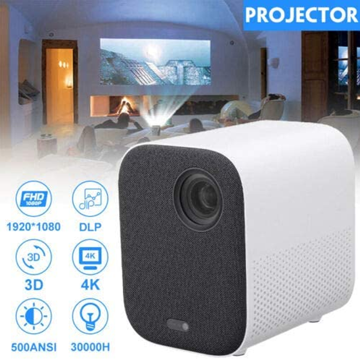 Global Version XIAOMI Mijia SJL4014GL DLP Projector 200 Inch Full HD 1080P