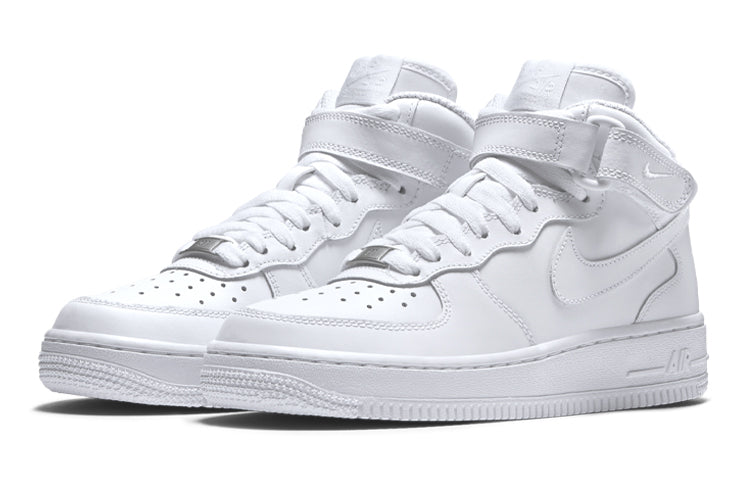 (GS) Nike Air Force 1 Mid 'Triple White'  314195-113