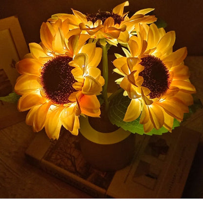 Sunflower lamp