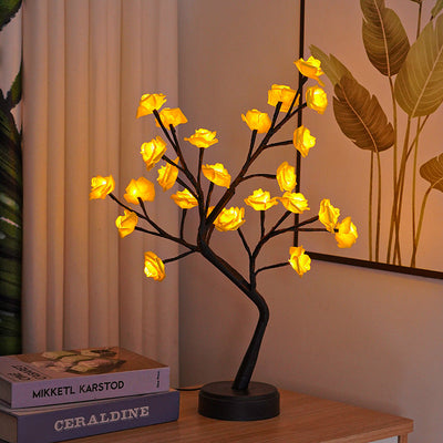 Flower tree rose lamps