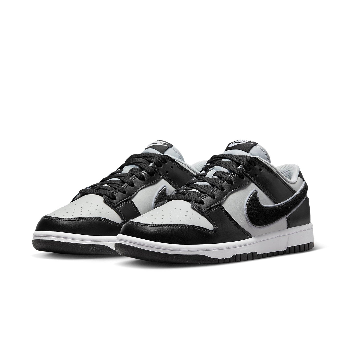 Nike Dunk Low 'Chenille Swoosh - Black Grey Fog' DQ7683-001