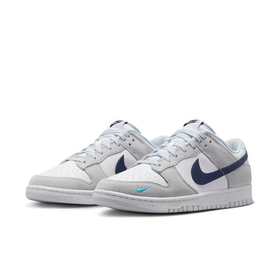 Nike Dunk Low 'Mini Swoosh - White Grey Navy Aqua' FJ4227-001