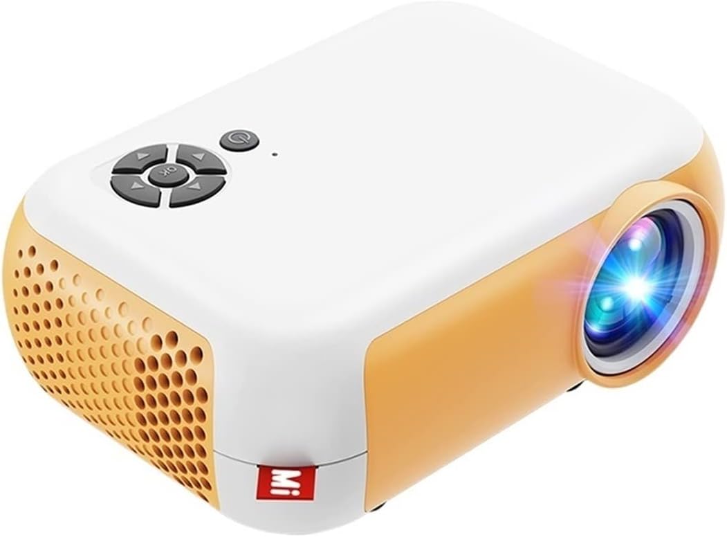 A10 480x360 Pixel Projector Support 1080P Projector ,Style: Same-screen White Yellow