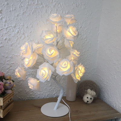 Rose flower lamp