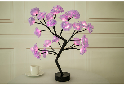 Rose flower lamp