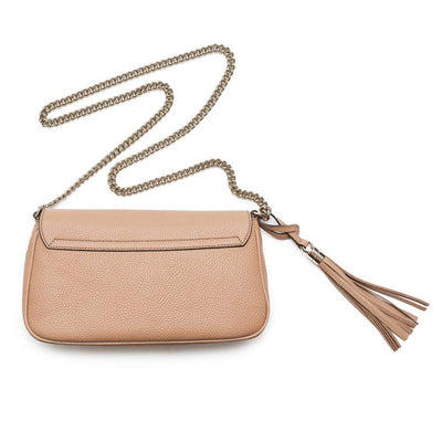 Gucci Soho Camelia Rose Beige Light Tan Leather shoulder bag New