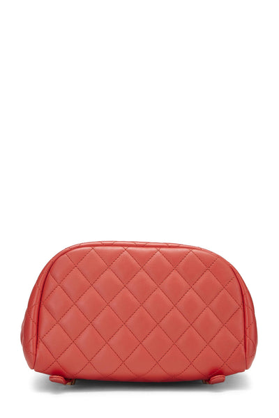 Chanel, Pre-Loved Red Quilted Lambskin Urban Spirit Backpack Small, Red