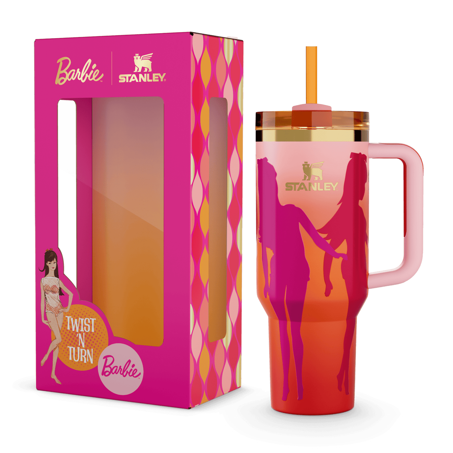 The Barbie™ x Stanley ’60s Twist ’N Turn Quencher | 1.2L