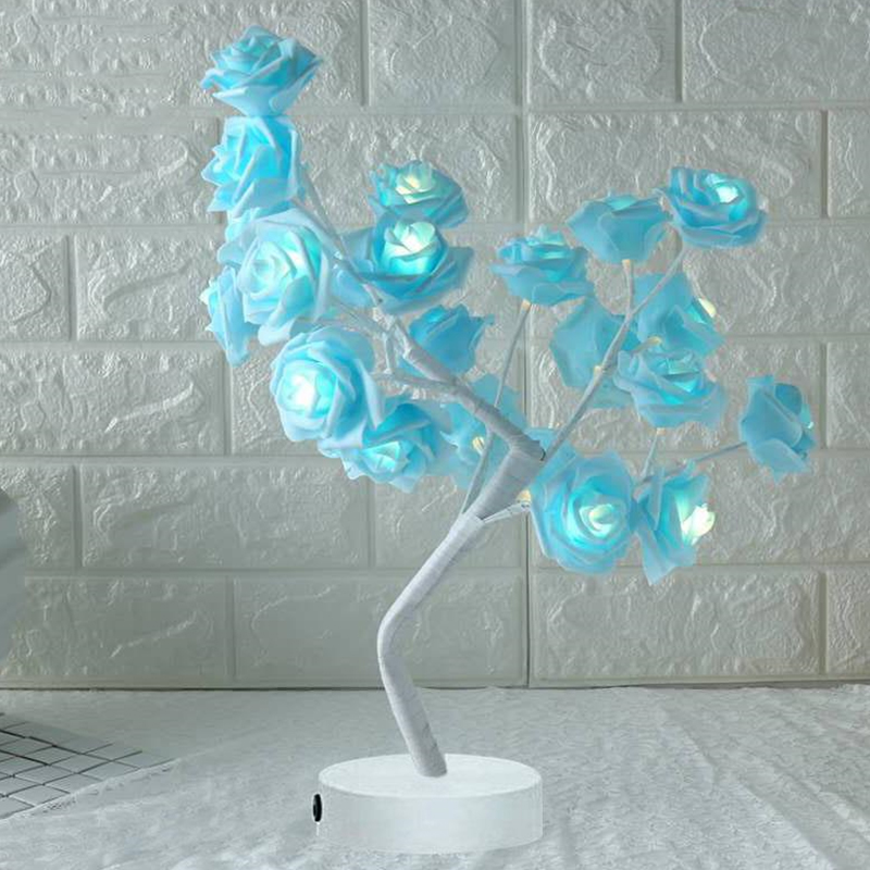 Rose flower lamp