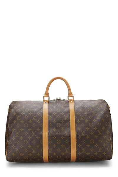 Louis Vuitton, Pre-Loved Monogram Canvas Keepall 50, Brown