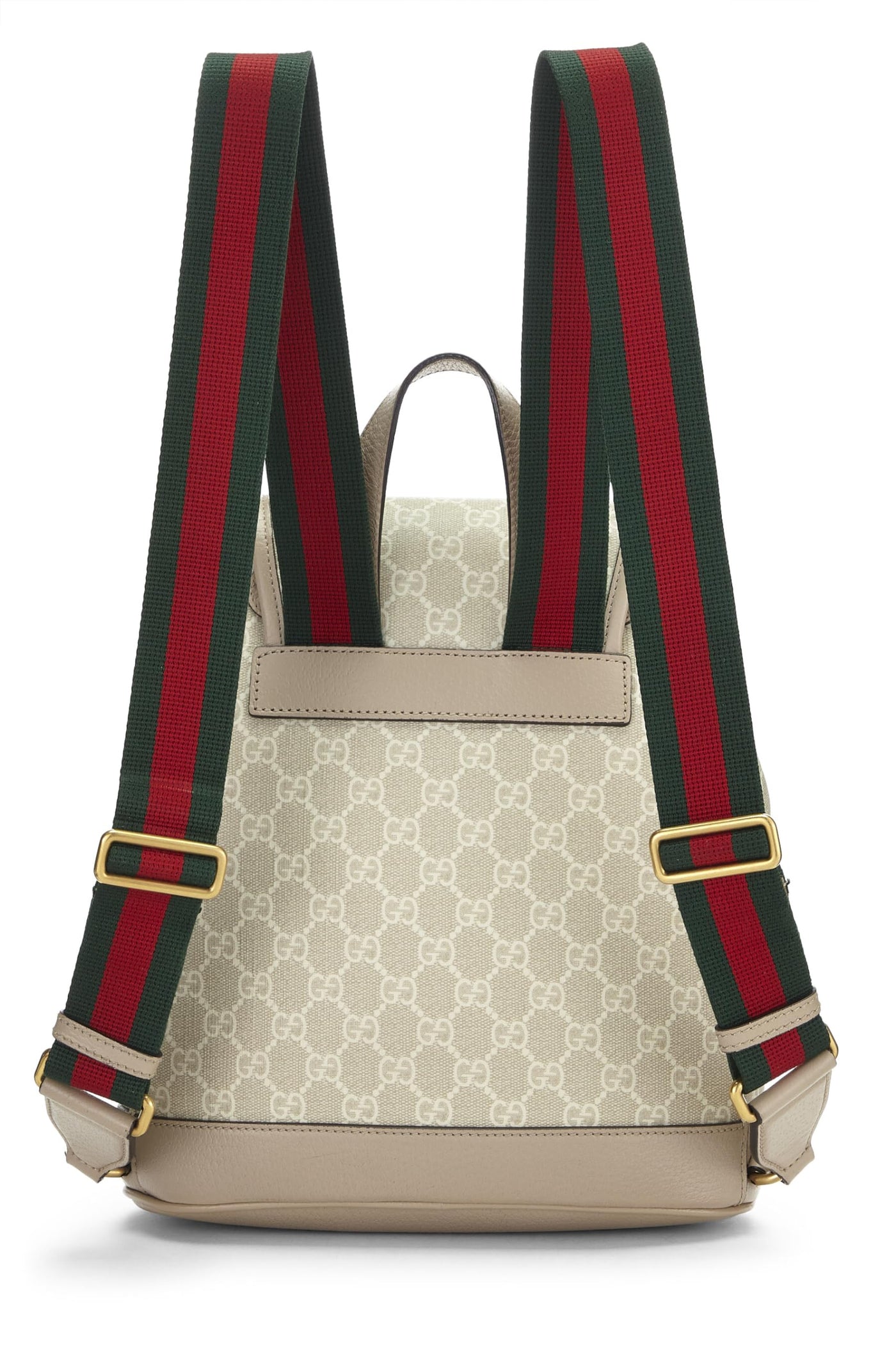 Gucci, Pre-Loved Beige GG Supreme Canvas Interlocking GG Backpack, Beige