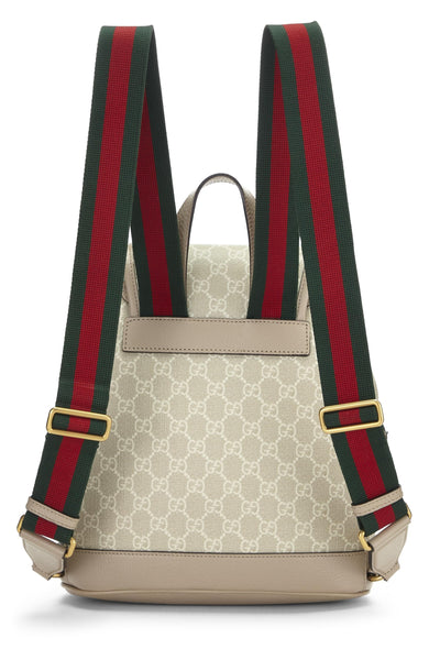 Gucci, Pre-Loved Beige GG Supreme Canvas Interlocking GG Backpack, Beige