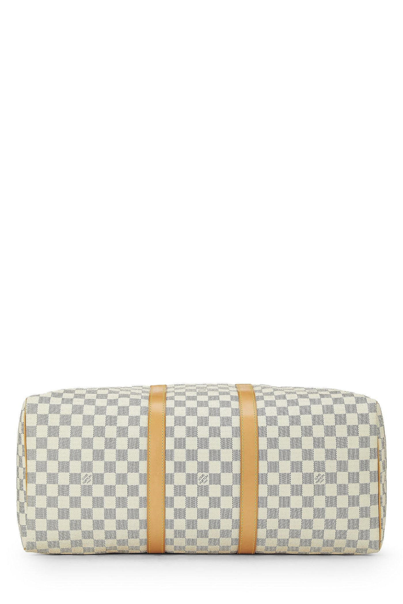 Louis Vuitton, Pre-Loved Damier Azur Keepall 50, White