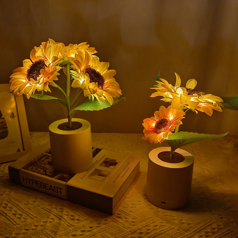 Sunflower lamp