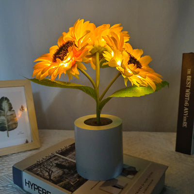 Sunflower lamp