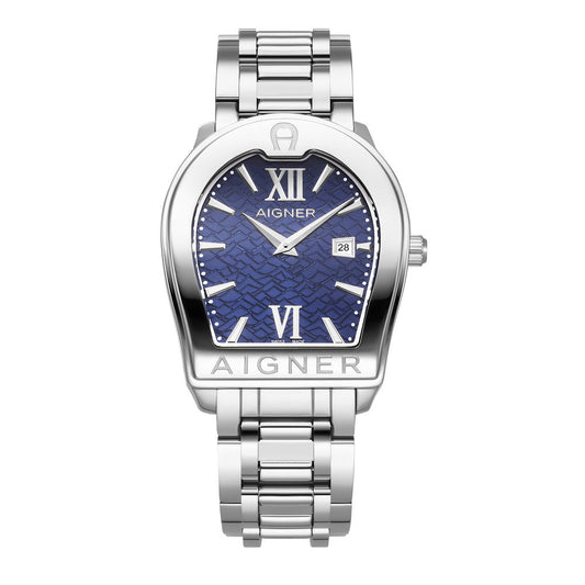 Men Verona Due Silver 47mm Watch