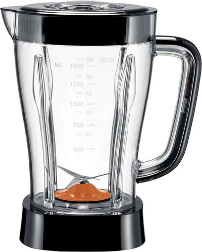 Kenwood Blender 500W Smoothie Blender/Smoothie Maker 1.5L With Multi Mill (Grinder/Chopper), Ice Crush Function Blp15.150Bk Black