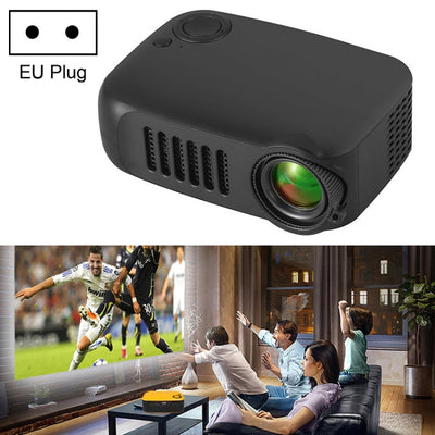 A2000 1080P Mini Portable Smart Projector Children Projector, (Black)