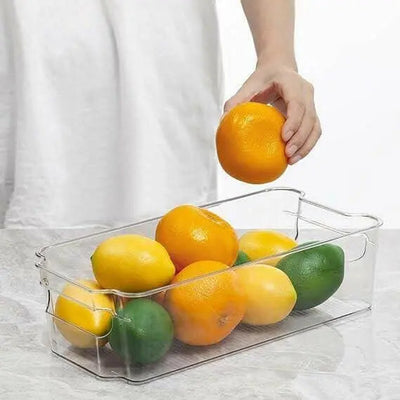 HOOJO Refrigerator Organizer Bins - 8 Pieces, 12.5in Long, Clear