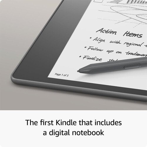 Amazon Kindle Scribe E-Reader 10.2-Inch Display With Basic Pen Or Premium Pen and Essential Bundle Option 16GB - Grey