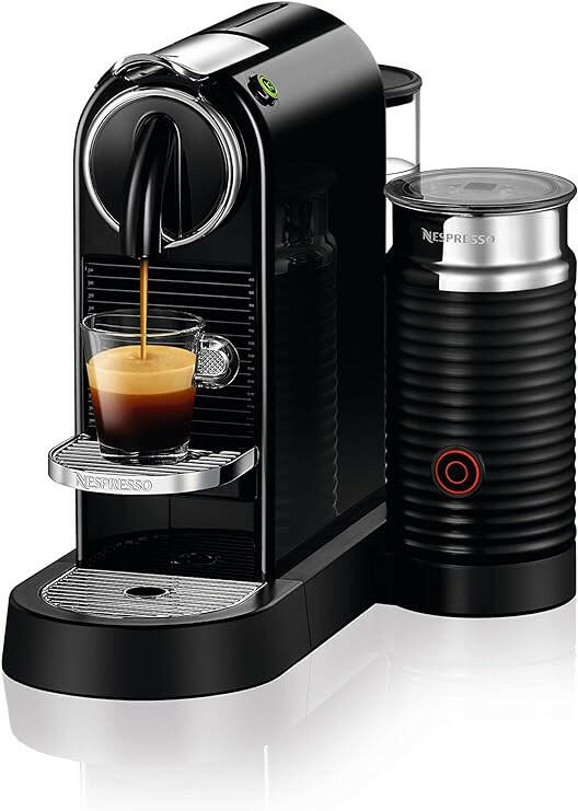 Nespresso Citiz And Milk Coffee Machine, Black, D123-ME-BK-NE