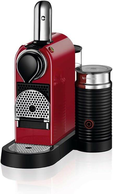 Nespresso Citiz And Milk Coffee Machine, Red, C123-ME-CR-NE