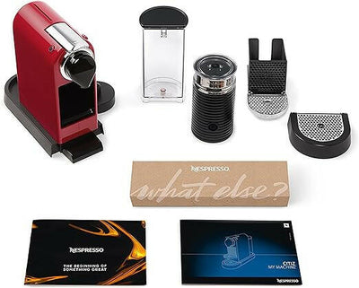 Nespresso Citiz And Milk Coffee Machine, Red, C123-ME-CR-NE