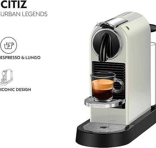 Nespresso Citiz Nespresso Machine Coffee Machine, White, D113-ME-WH-NE