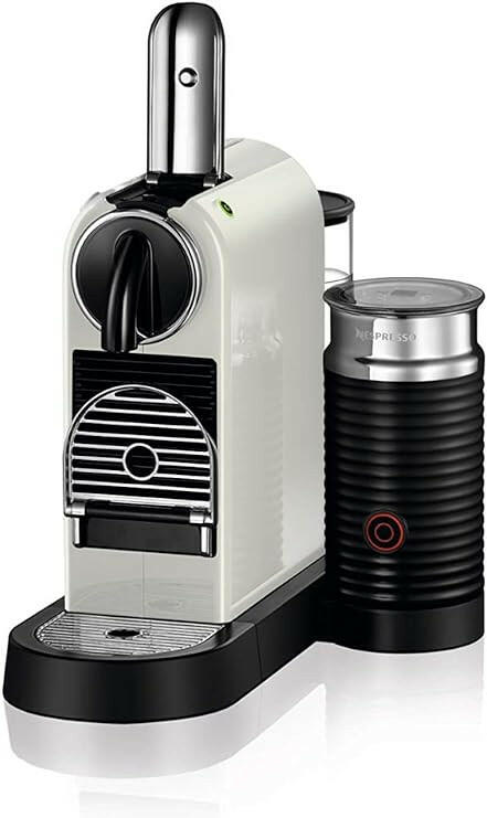 Nespresso Citiz and Milk Coffee Machine, White, D123-ME-WH-NE