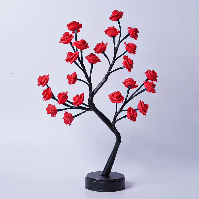 Flower tree rose lamps