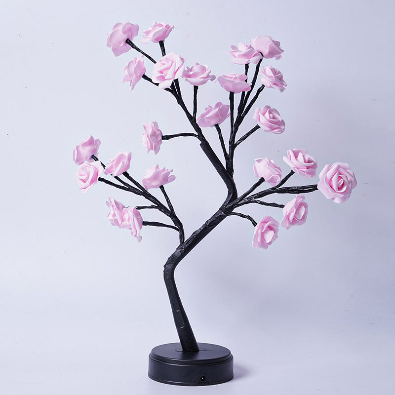 Flower tree rose lamps