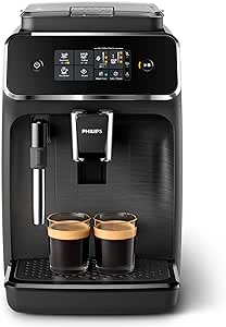 Philips Series 2200 Fully Automatic Espresso Machine - 1500W, 1.8L Water Capacity, Classic Milk Frother, Touch Screen Display, 2 Beverages - EP2220/10