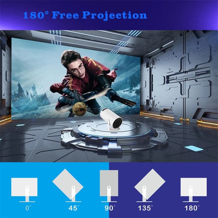 HY300 Smart Projector Android 11.0 System 120 Lumen Portable Projector