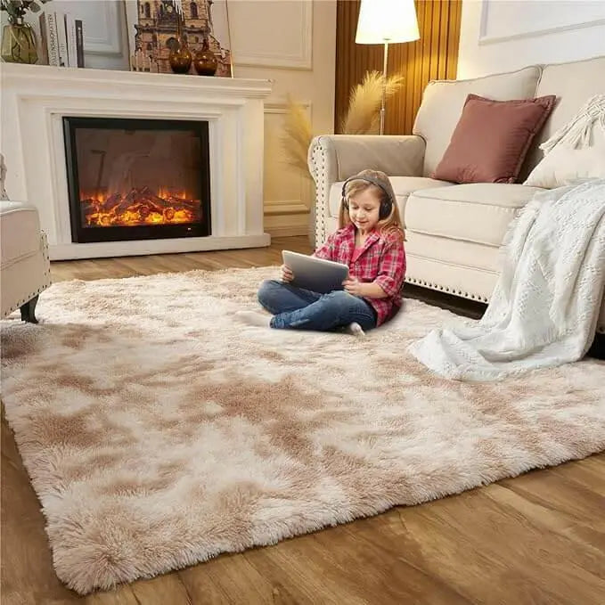 Ultra Soft Indoor Modern Area Rugs Fluffy Living Room Carpets for Children Bedroom Home Decor Nursery Rug, Washable Furry Throw Rugs