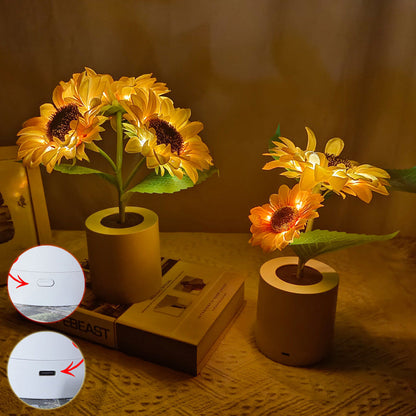 Sunflower lamp