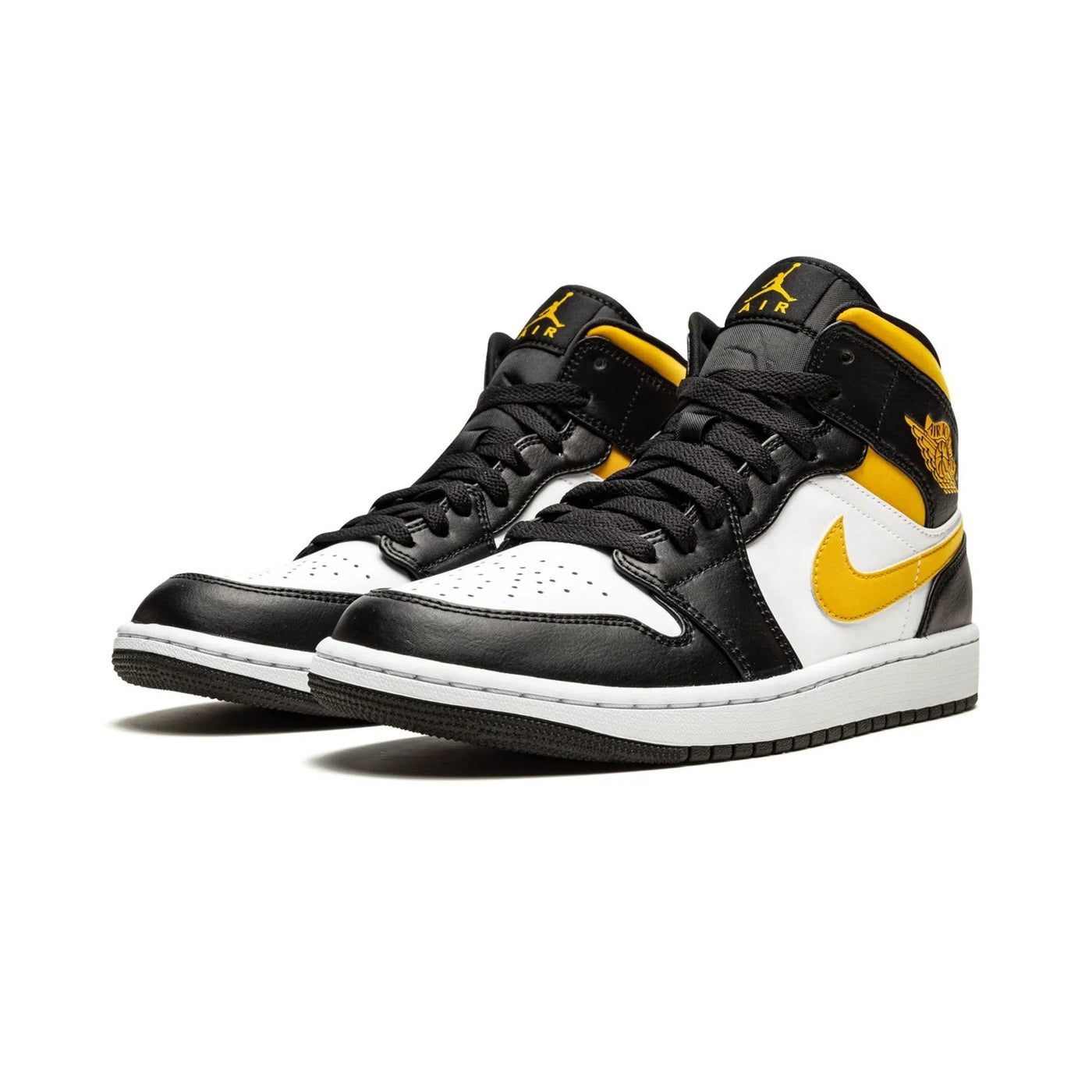 AIR JORDAN 1 MID - White Pollen Black