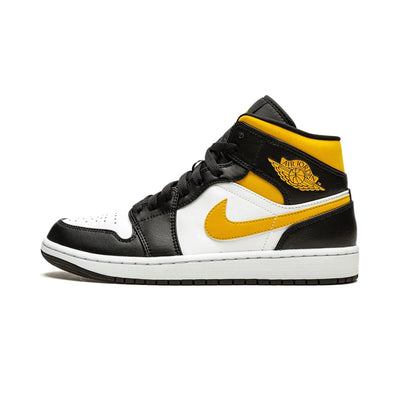 AIR JORDAN 1 MID - White Pollen Black