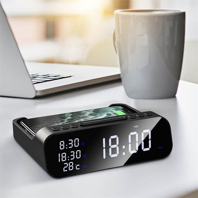 Alarm clock charging station